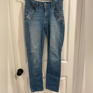 Levi’s Floral Mid-Rise Skinny Jeans